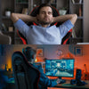 Gaming Leather Computer Chair Swivel Office Chair Recliner Leather Desk Ofvpozyl