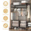 Heavy Duty Clothes Rail Rack Garment Dress Hanging Display Standing Bag Storage
