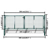 Garden Mesh Gate Fence Door Wall Grille 289 x 175 cm