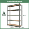 Heavy Duty Storage Rack Garages 5-Tier Adjustable Storage Shelves