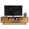 200cm Loft Retro Industrial TV Unit | Vintage Oak Cabinet | Cupboard Sideboard
