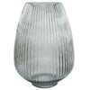 Grey Glass Vase Artificial Chrysanthemums Large 50cm Artificial Deluxe