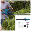 Hedge Trimmer Long Reach 21V Cordless Electric Cutter with Battery and Charger