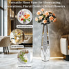 Luxury Mirrored Flower Vase Sparkle Crushed Diamond Vase for Artificial Flower