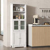 163cm Tall Bathroom Storage Cabinet Freestanding Kitchen Pantry Cupboard