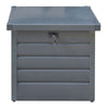 Galvanised Steel Outdoor Garden Storage Chest Box Utility Tool Cabient Lockable