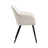 Set of 2 Armchairs Dining Chairs with Arms Velvet PU Faux Leather Chairs Kitchen