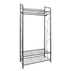 Solid Wood Coat Rack Stand Clothes Hanging Rail Rack Shelf Closet Portable Use