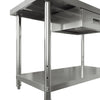 Kitchen Stainless Steel Work Table Work Top Drawer Baking Prep Adjustable Shelf