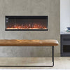 Electric Fireplace Media LED Wall Fire Wall Mounted / Standing Heater 40-100in