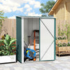 Outdoor Storage Shed w/ Lockable Door for Garden, Green