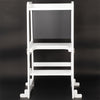 3-in-1 Wooden Kids Step Stool Toddler White Learning Tower Kitchen Helper