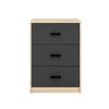 3 Drawer Wooden Bedroom Bedside Cabinet Furniture Storage Nightstand Side Table