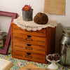 Wood Drawer Cabinet Desktop Organizer Storage Box Case Chest 1/2/3/4/5 Drawers