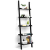 5 Tier Wooden Wall Rack Leaning Ladder Shelf Unit Bookcase Display MDF Storage