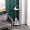 90cm Plant Stand 2/3-Tier Flower Holder Tall Side End Table with Golden Frame