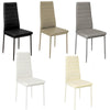 Restaurant Kitchen Seat Side Chair Velvet PU Leather Cushion Padded Dining Chair