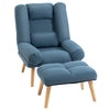 Occasional Recliner with Ottoman, 3-Position Adjustable Reclining Lounger Chair