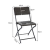 7Pcs Outdoor Dining Set Folding Plastic Rattan Beer Table Chairs for Garden Yard