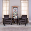 Leisure Faux Leather Accent Arm Chair Living Room Bedroom Comfy Single Sofa Seat