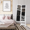 Mirrored Jewelry Armoire Bedroom Standing Jewelry Cabinet Storage Organizer