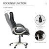 Executive Computer Office Desk Chair High Back Faux Leather Swivel Chair Black