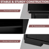 Freestanding Kitchen Storage Cabinet Floor Storage Cabinet-Black