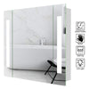 Illuminated LED Bathroom Mirror Cabinet With Demister Sensor Shaver Socket