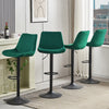 1/2/3/4x Bar Stools Adjustable Breakfast Kitchen Stools Velvet Swivel Gas Lift