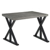 2x Asterisk Shape Table Legs Black Metal Feet 70cm Furniture Stand Support Base