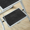 SONGMICS 2-Step Folding Ladder – Heavy Duty Steel, Portable, Anti-Slip, 150kg Ca