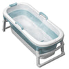 Folding Bathtub Water Tub Adult Children Kids Spa Soaking Sauna SPA Bath Tub Lid