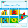 Bouncy Water Castle Inflatable Water Park Slide with Climbing Wall Water Gun