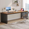 180 cm Extra Long Computer Desk, 2 Person Office Desk w/ Heavy Duty Metal Frame