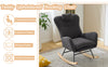 Modern Rocking Chair Swing Rocker Armchair Baby Rocking Chair For Nursery Grey