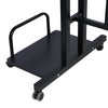 Mobile Stand up Desk Small Adjustable Standing Desk with Wheels Home Workstation