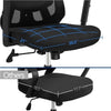 Office Desk Chair Ergonomic Computer Chair w/ Adjustable Lumbar Headrest Black