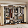 XXL Heavy Duty Wardrobe With 2 Drawers Bedroom Storage Hanging Bar Clothes Rail