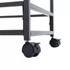 Industrial Drinks Trolley Kitchen Bar Shelves Storage Unit Wine Serving Cart UK