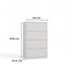 MODERN CHEST OF 4 DRAWERS - MATT FINISH FAST DELIVERY UK MADE
