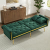 MODERN VELVET SOFA BED 2 SEATER CLICK CLACK SOFA SETTEE COUCH FOR LIVING ROOM
