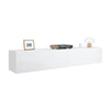Floating TV Unit Cabinet Wall Mounted 140cm TV Stand High Gloss With LED Lights