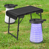 3Pcs Folding Camping Table Stool Set Portable Lightweight Picnic Table LED Chair