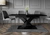 Extendable Table 140-180x80cm Kitchen Black Gloss FAST FREE POSTAGE