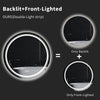 Fogless Round LED Bathroom Mirror Frameless Wall Mount Dustproof Memorize Mirror