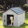Small- Large Dog House Outdoor Indoor Puppy Shelter Dog Kennel with Air Vents UK