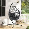 Hanging Egg Chair Rattan Outdoor Indoor Patio Garden Swing Chairs With Cushion