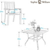 Outdoor Dining Sets Square Table Patio Furniture Sets Dining Table Chairs Sets
