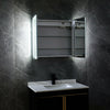 Bathroom LED Mirror Cabinet with Shaver Socket Demister Dimmable Light 600×650mm