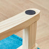 Small Footstool Chair Stool Rectangle Footrest Padded Rest Seat Pouffe Wood Legs